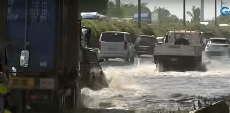 Motorists face hours of traffic delays along NLEX due to flooding.
